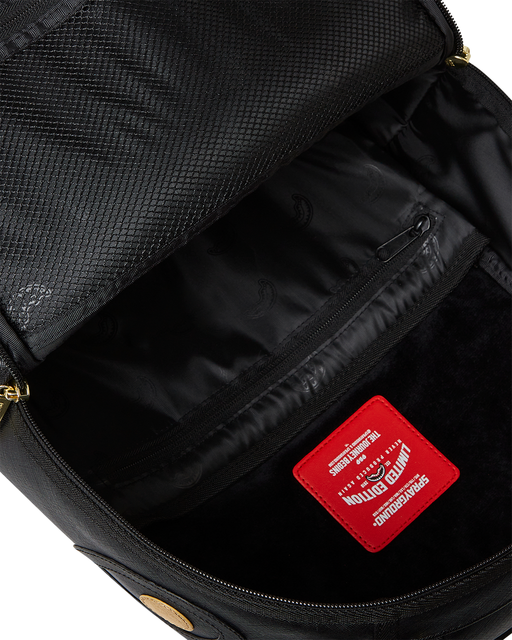 Limited Edition GOLD AND BLACK RACING STRIPES BACKPACK