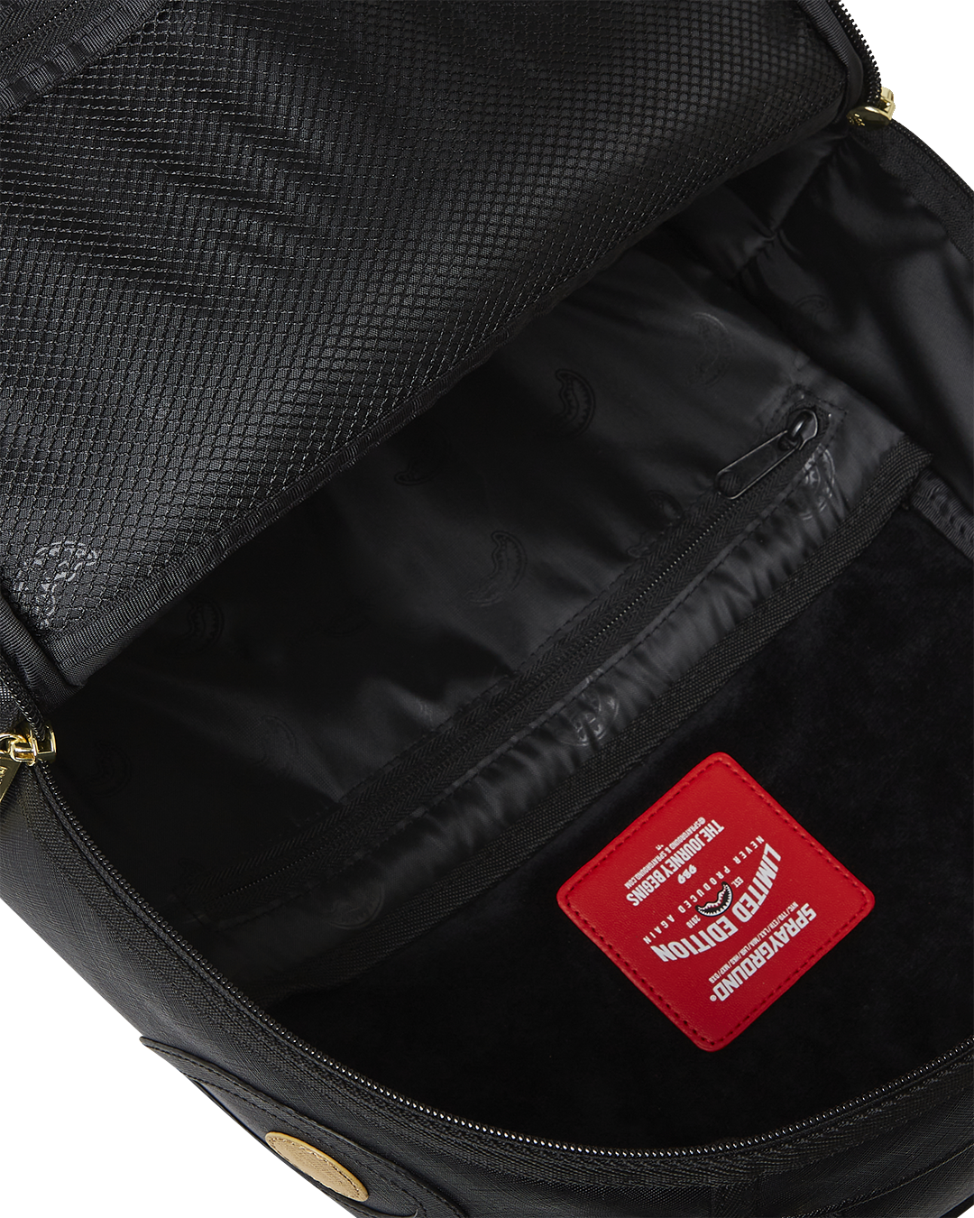 Limited Edition GOLD AND BLACK RACING STRIPES BACKPACK