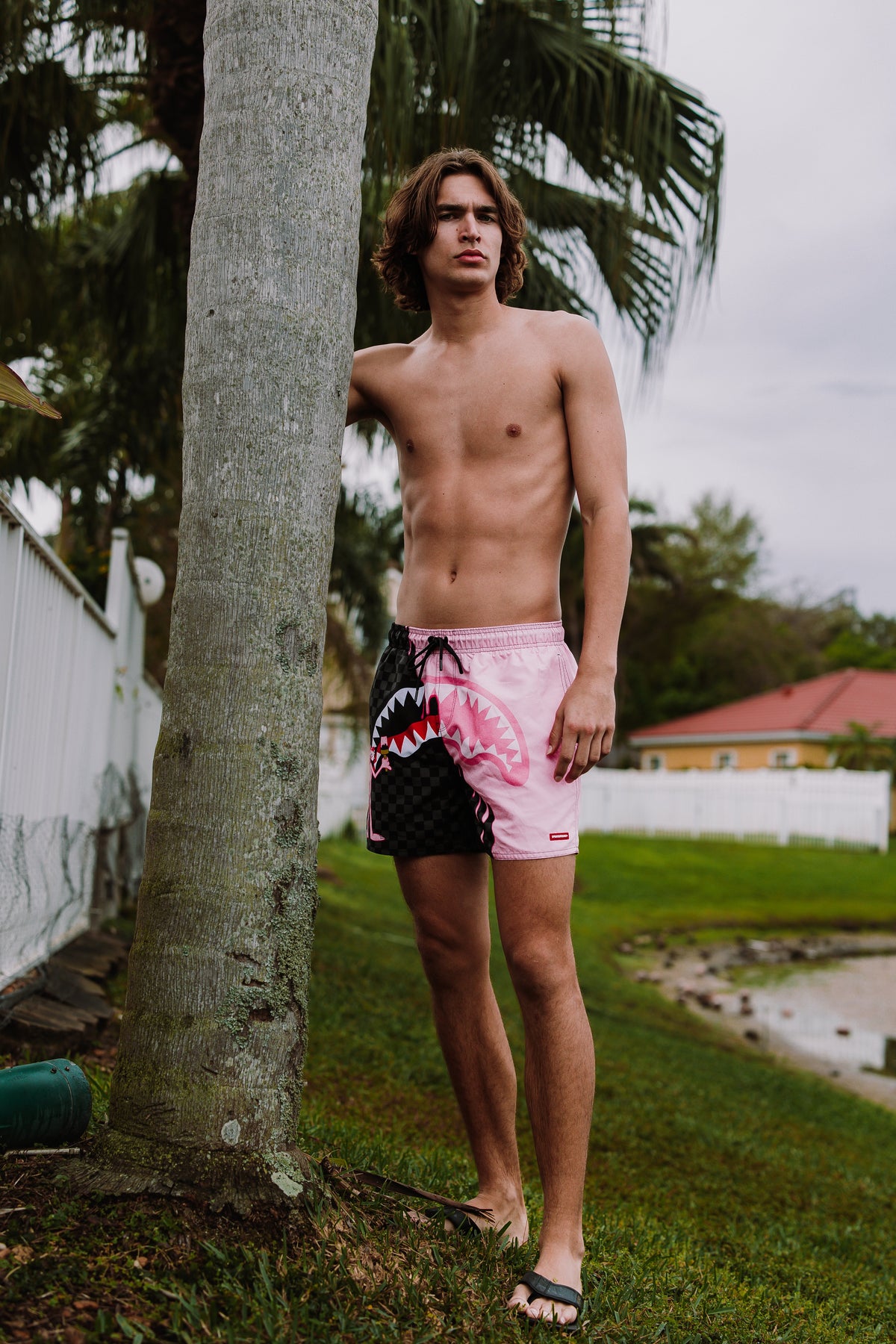 Limited Edition PINK PANTHER PINK PAINTER SWIM SHORTS