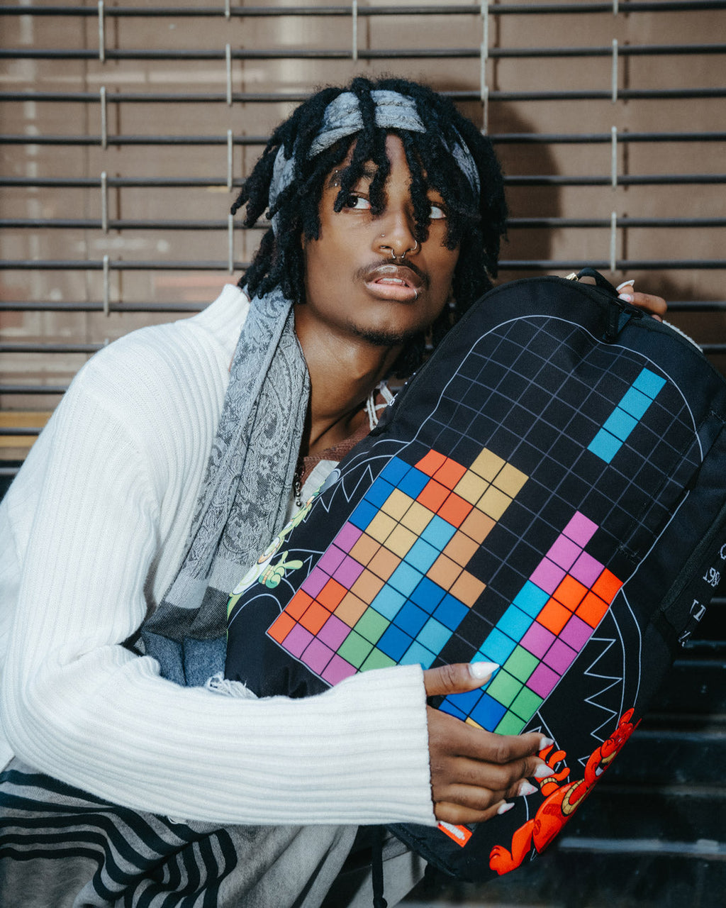 Limited Edition TETRIS WITH DIABLO AND MONEY BEAR BACKPACK