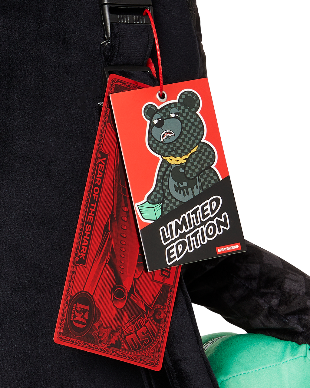 Limited Edition SHARKS IN PARIS THUNDERDRIP MONEYBEAR TEDDYBEAR BACKPACK