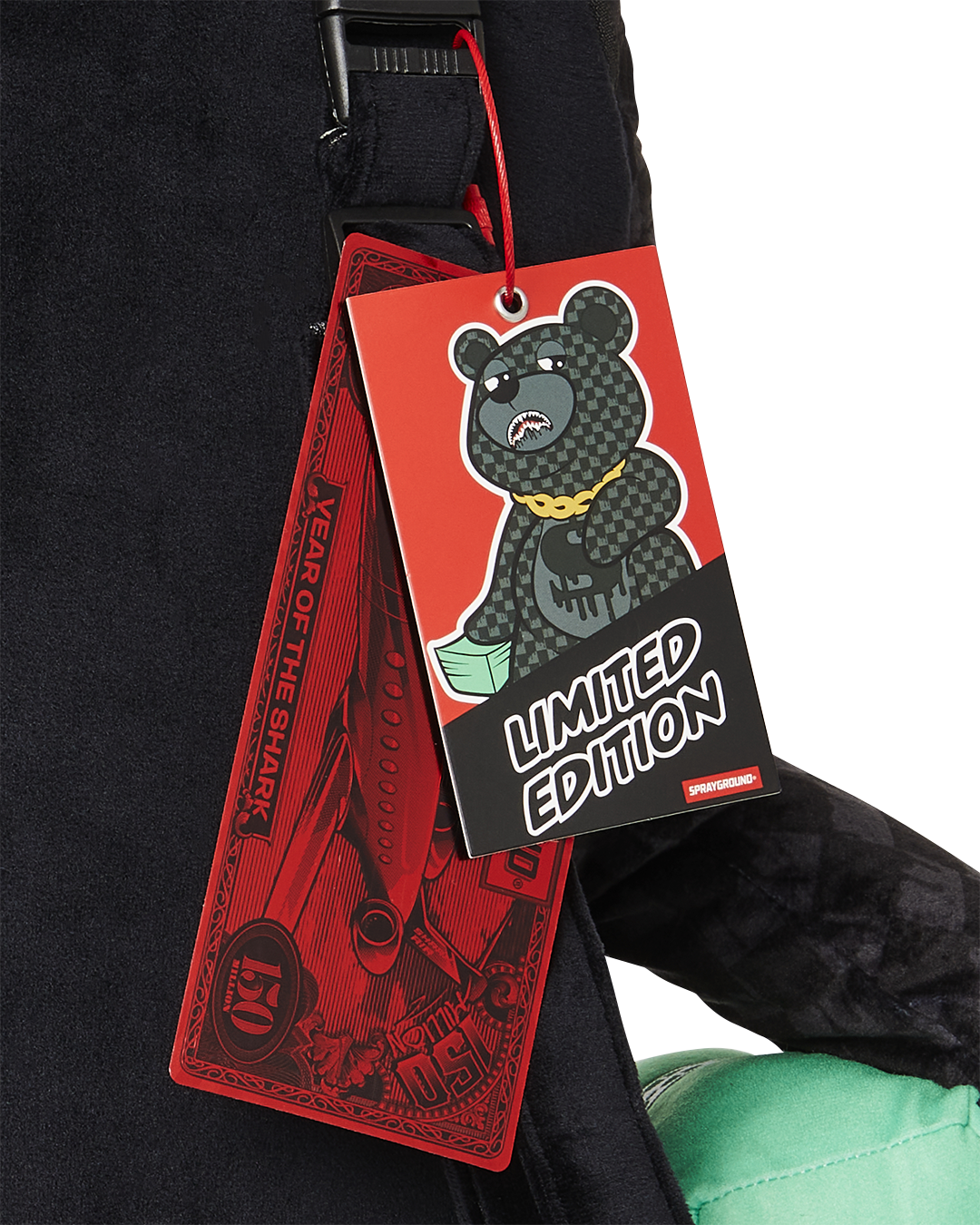 Limited Edition SHARKS IN PARIS THUNDERDRIP MONEYBEAR TEDDYBEAR BACKPACK
