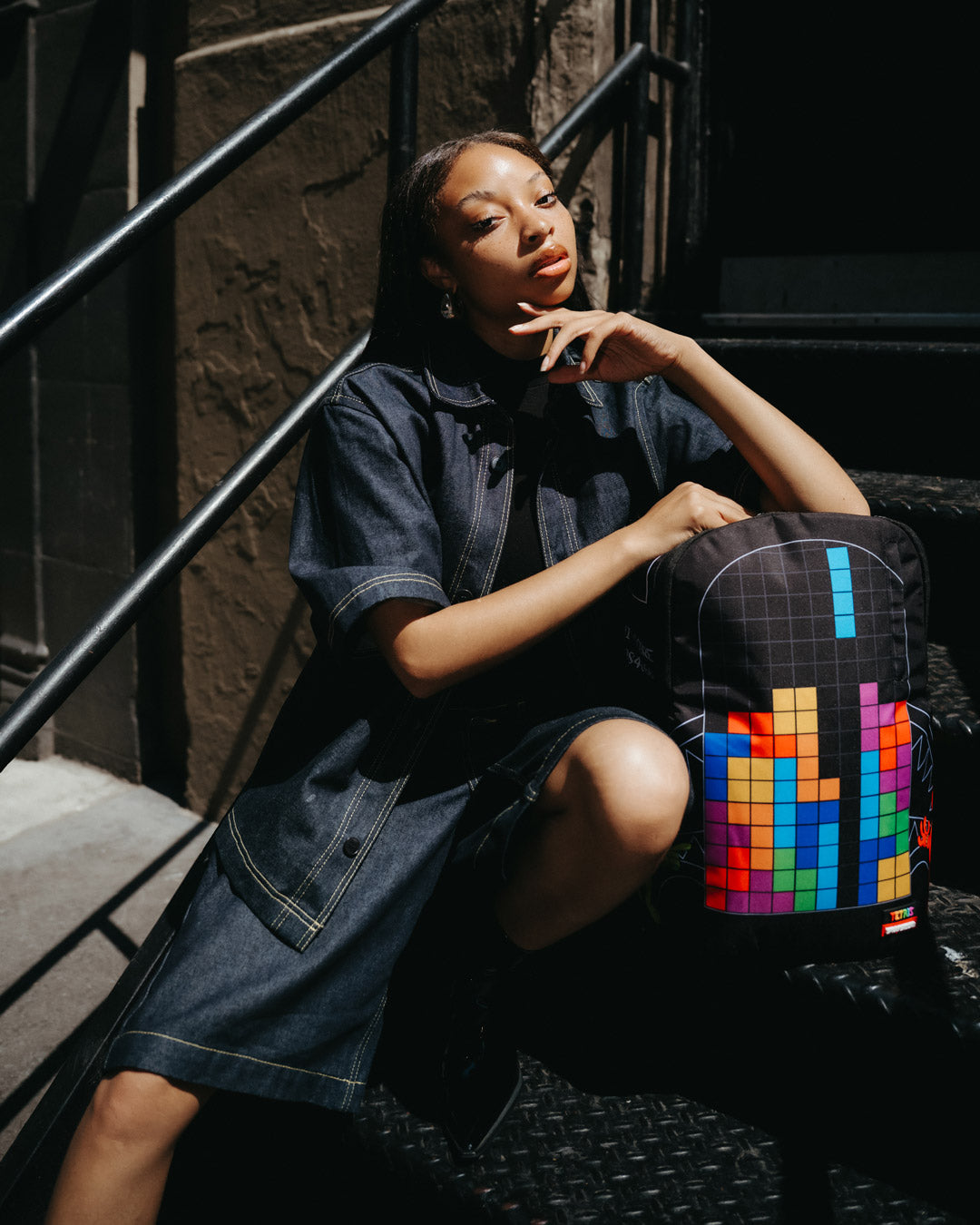 Limited Edition TETRIS WITH DIABLO AND MONEY BEAR BACKPACK