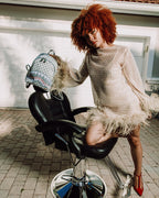 Limited Edition KNIT SHARKS IN PARIS IN CREAM SAVAGE BACKPACK
