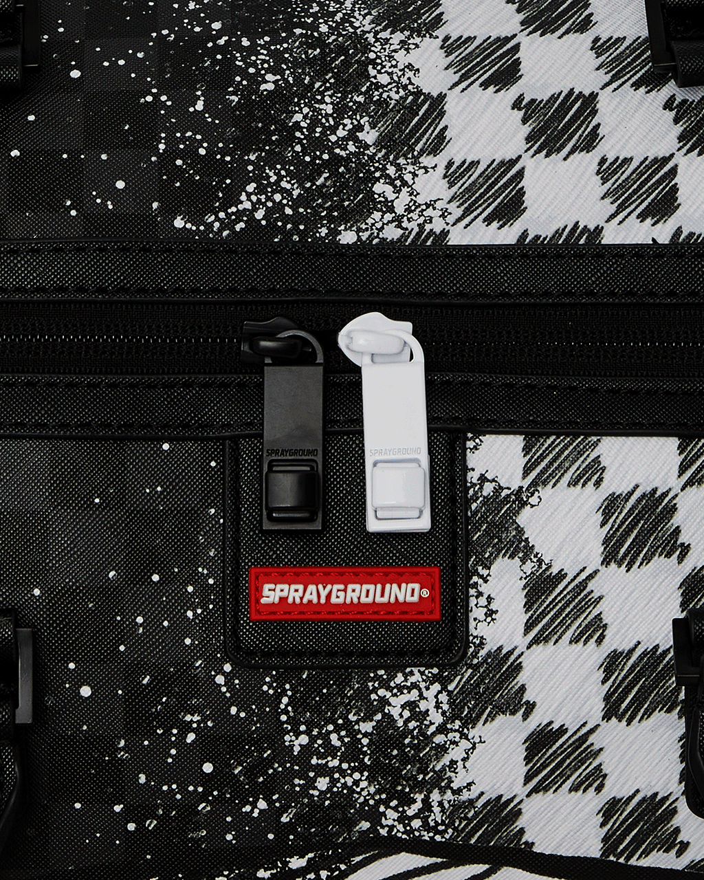 Limited Edition SCRIBBLE DRIBBLE CHECK DUFFLE