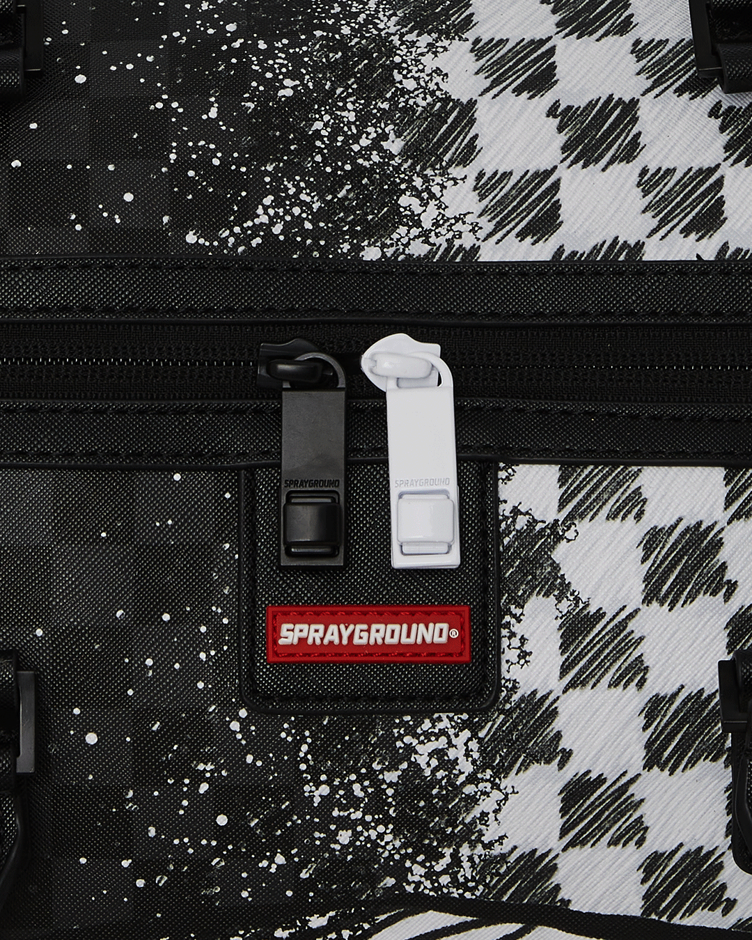 Limited Edition SCRIBBLE DRIBBLE CHECK DUFFLE