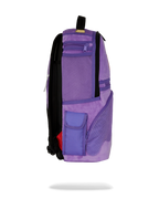 Limited Edition NOOO WAY A REVERSIBLE BACKPACK - PURPLE VELOUR TO OG SHARKS IN PARIS BACKPACK