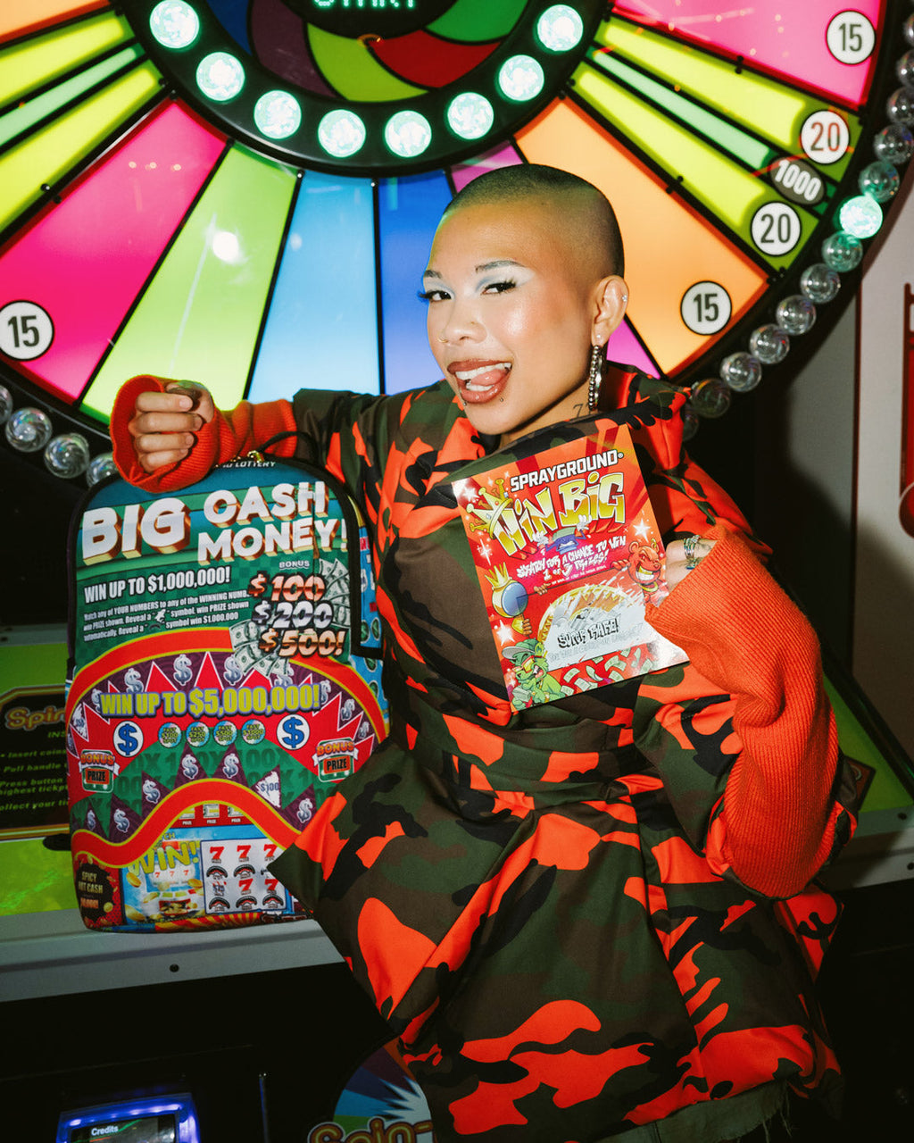 Limited Edition BIG MONEY BIG MONEY BACKPACK COMES WITH SCRATCH OFF PLAYING CARD