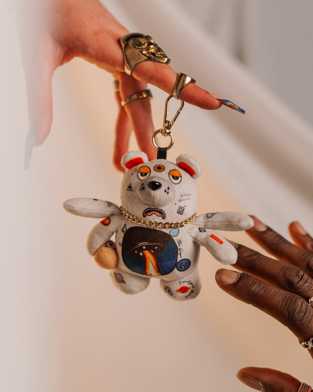 Limited Edition SPACED OUT BEAR KEYCHAIN