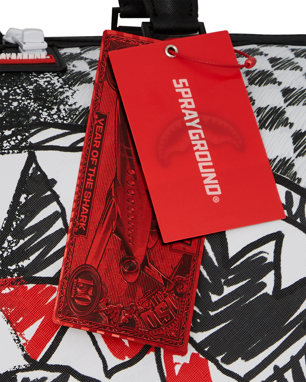 Limited Edition SCRIBBLE DRIBBLE CHECK DUFFLE