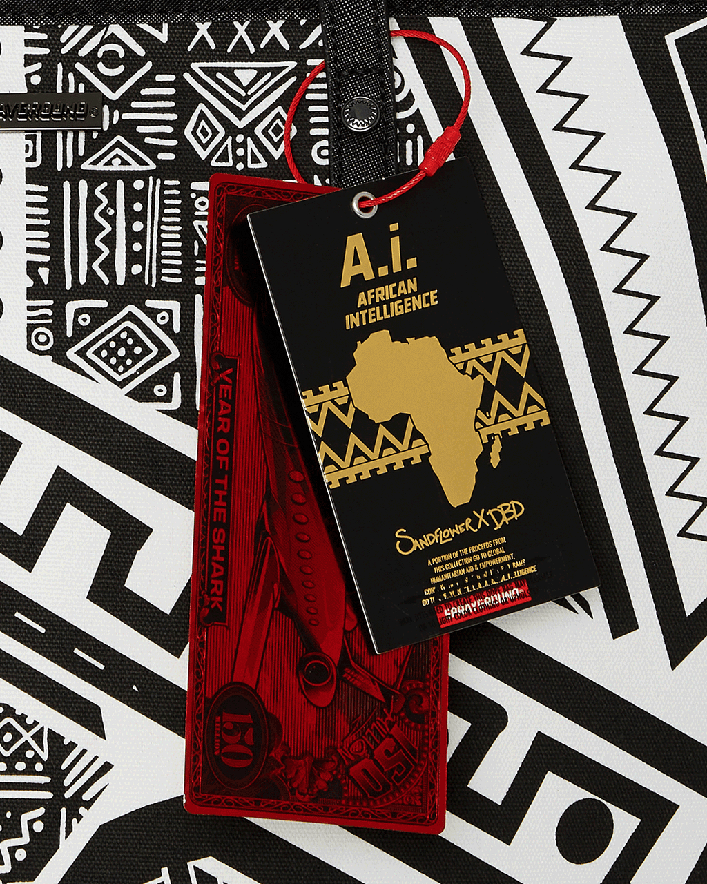 Limited Edition A.I. AFRICAN INTELLIGENCE THE SKYHAWK WING TOTE - SANDFLOWER COLLAB