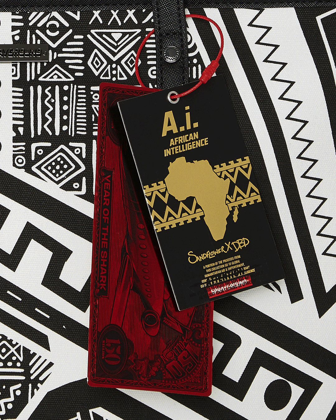 Limited Edition A.I. AFRICAN INTELLIGENCE THE SKYHAWK WING TOTE - SANDFLOWER COLLAB