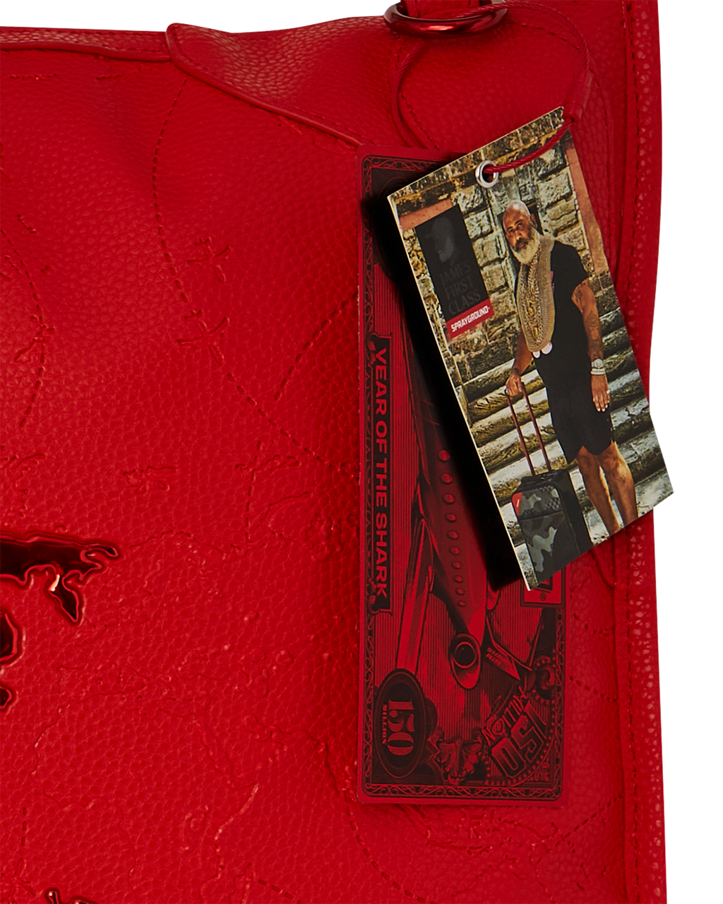 Limited Edition JAMES FIRST CLASS RUBY RED PYRAMID LARGE DUFFLE