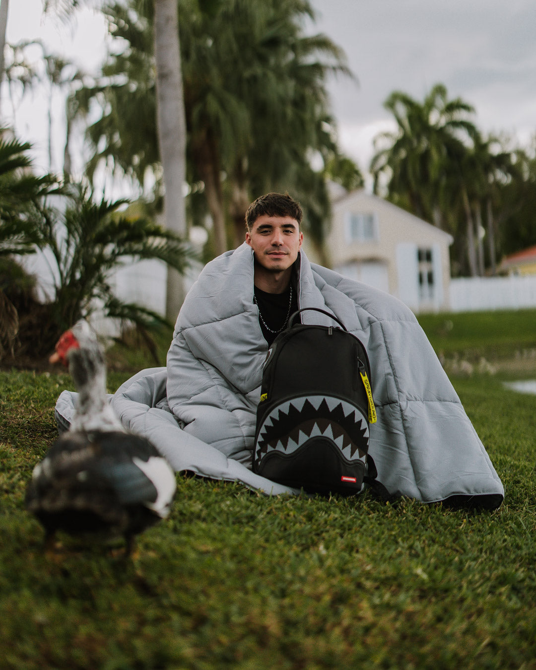 Limited Edition SHARK CENTRAL PARACHUTE DLX SATIN BACKPACK