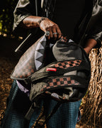 Limited Edition NOOO WAY A REVERSIBLE BACKPACK - PURPLE VELOUR TO OG SHARKS IN PARIS BACKPACK