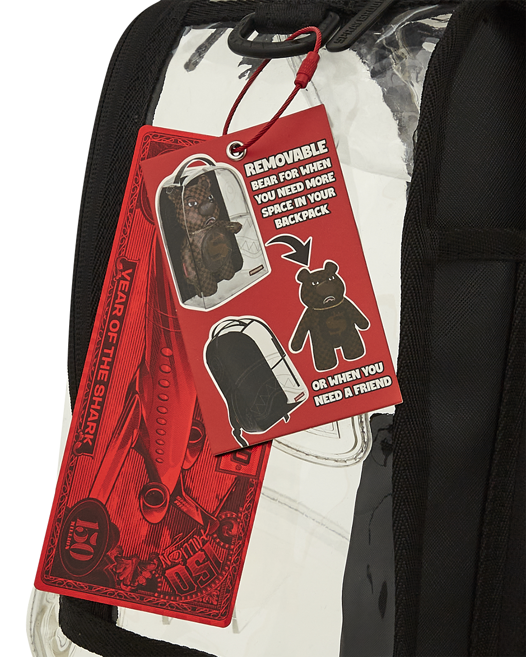 Limited Edition CLEAR BACKPACK - SHARKS IN PARIS BEAR