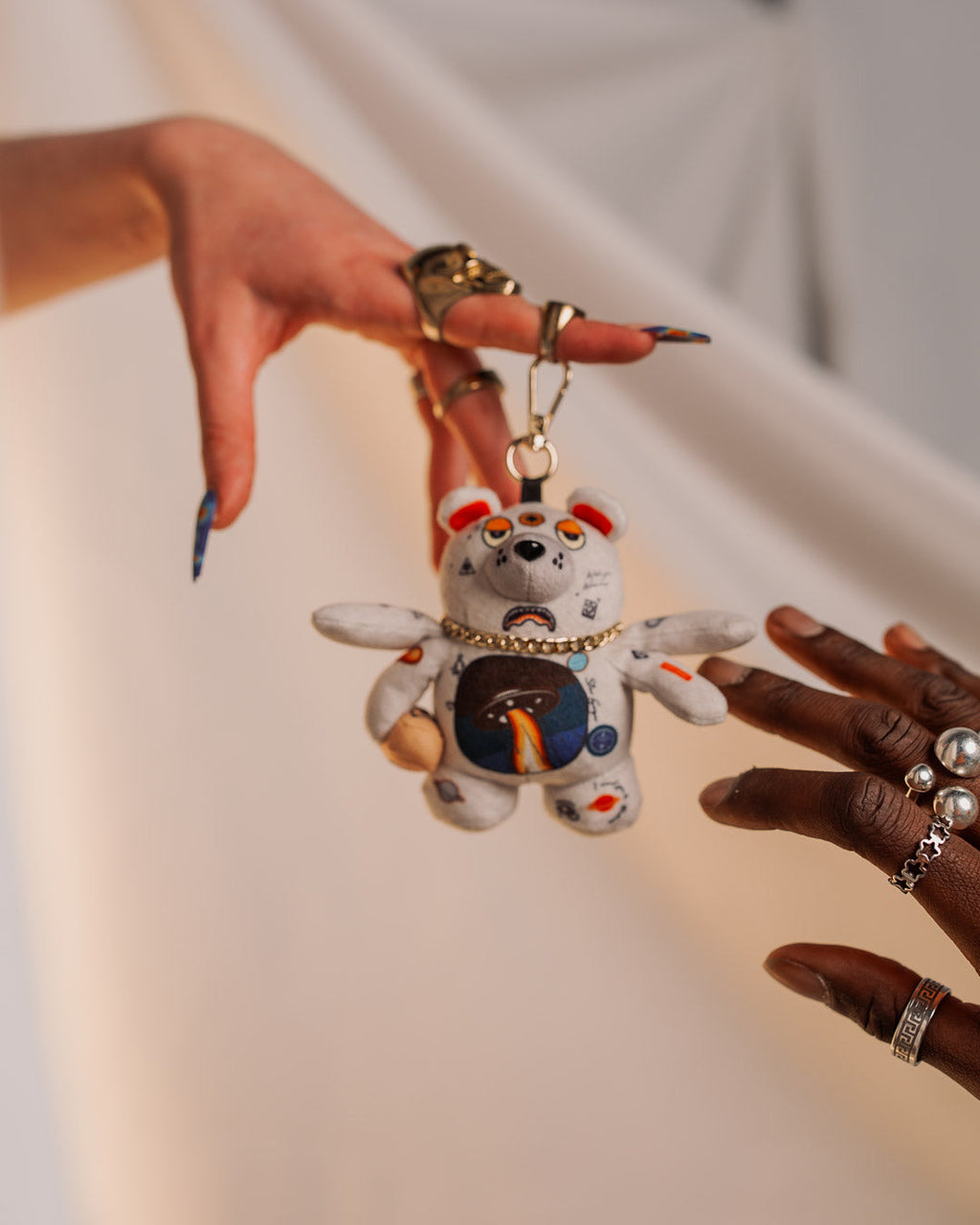 Limited Edition SPACED OUT BEAR KEYCHAIN