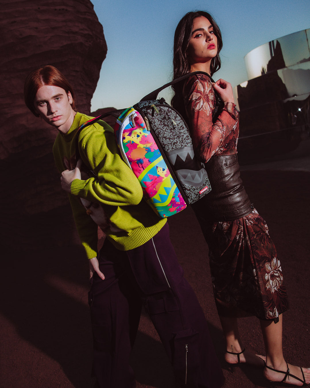 Limited Edition TWINS CHAOS SPLIT 2 BAGS BACKPACK