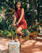 Limited Edition A.I. AFRICAN INTELLIGENCE ELEGANT ENERGY SHARKITECTURE CARRY-ON LUGGAGE - SANDFLOWER COLLAB