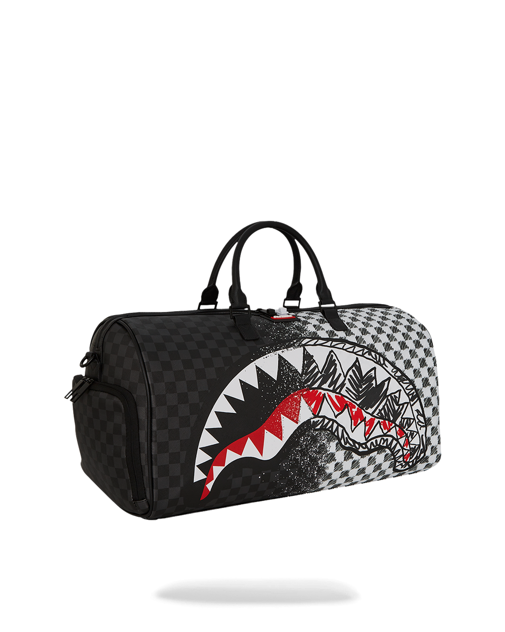 Limited Edition SCRIBBLE DRIBBLE CHECK DUFFLE