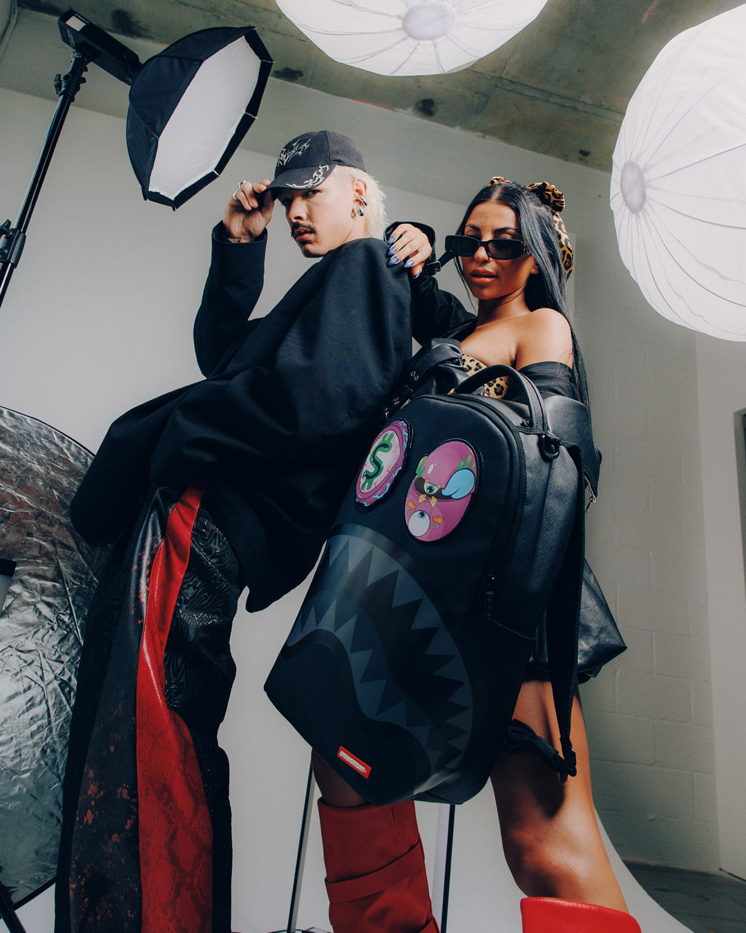 Limited Edition SPLIT SAINT VELCRO REMOVABLE 6 EYES SHARK BACKPACK