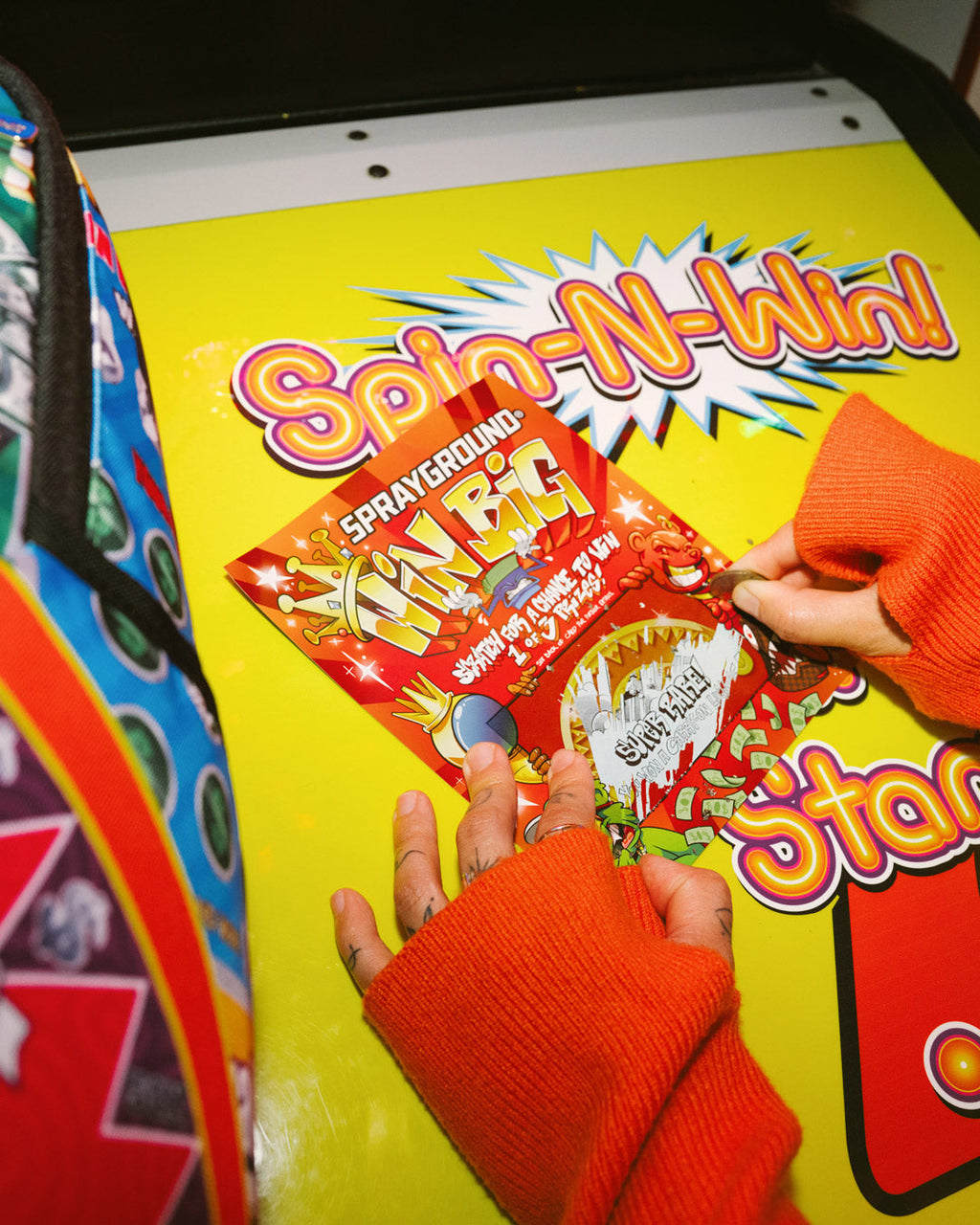 Limited Edition BIG MONEY BIG MONEY BACKPACK COMES WITH SCRATCH OFF PLAYING CARD