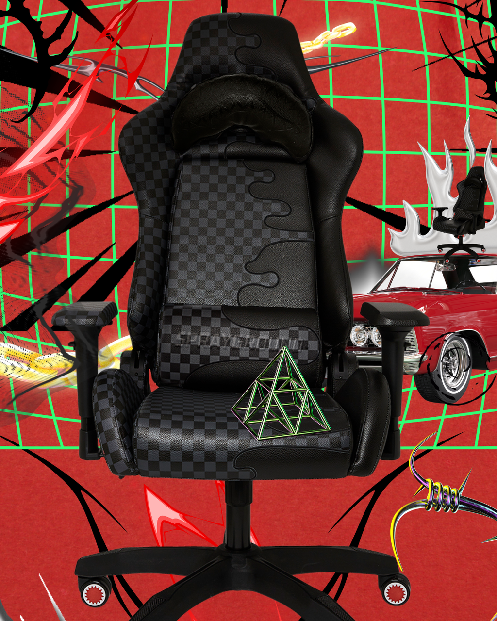 Limited Edition SPEED SHARK SIDE SWIPE GAMING CHAIR