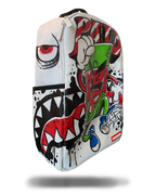 Limited Edition THE SPRAYGROUND DIY WHITE BACKPACK VEGAN LEATHER & INNER MONEY LINING & MARKERS INCLUDED